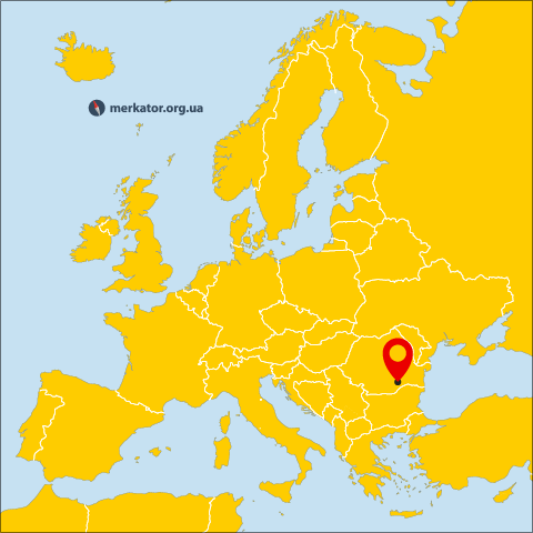 Бухарест на карті