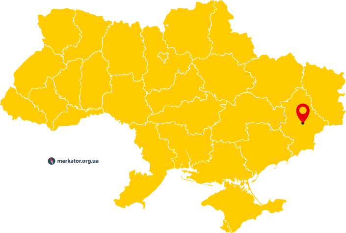 Донецьк на карті