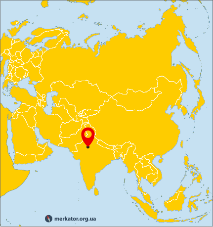 Джайпур на карті