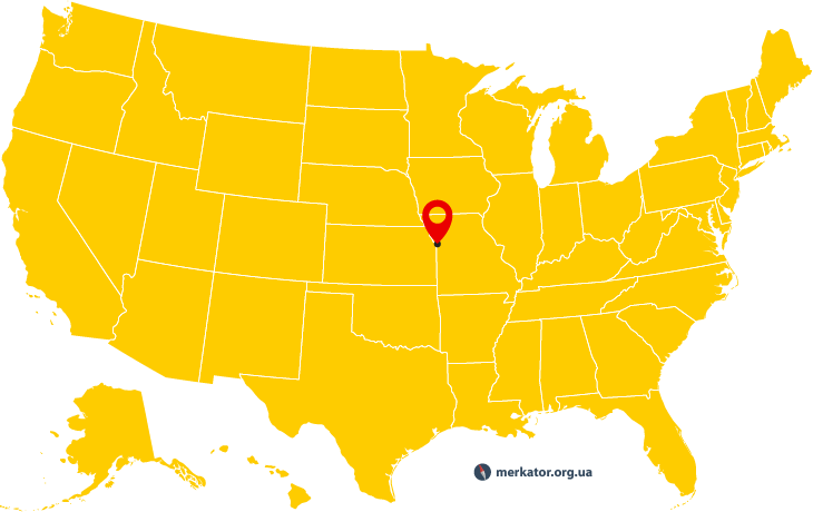 Канзас-Сіті на карті