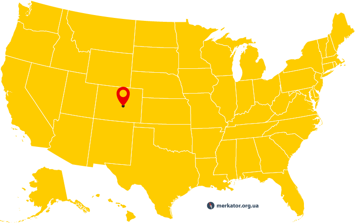 Колорадо-Спрінгс на карті