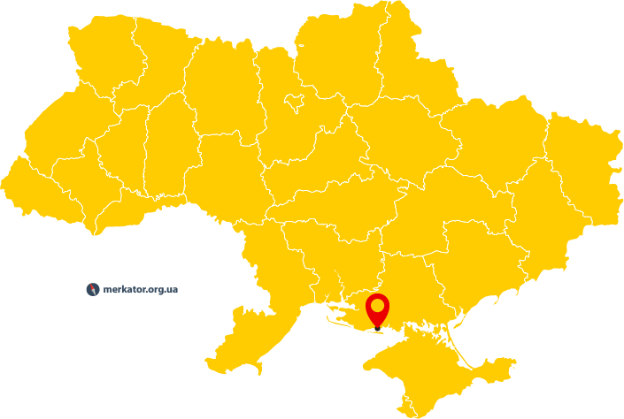 Скадовськ на карті