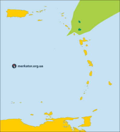 Антигуа і Барбуда на карті