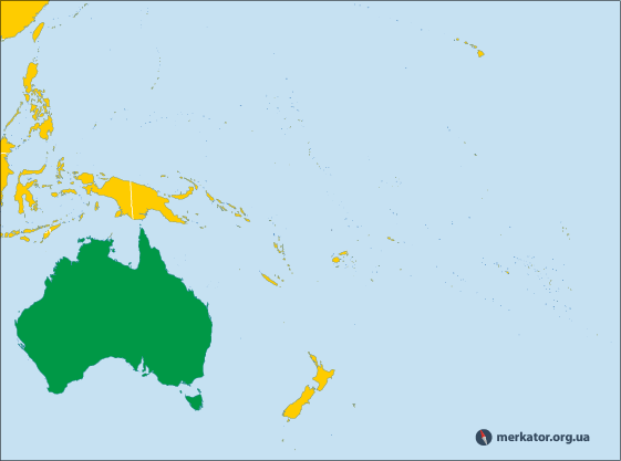 Австралія на карті