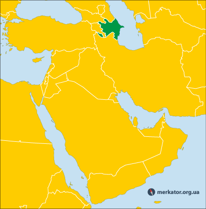 Азербайджан на карті