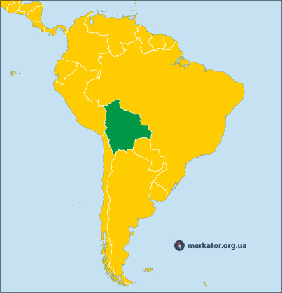 Болівія на карті