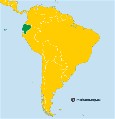 Еквадор на карті