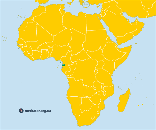 Екваторіальна Гвінея на карті
