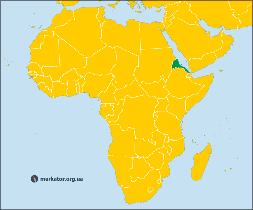 Еритрея на карті
