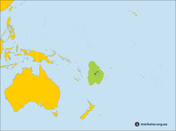 Фіджі на карті