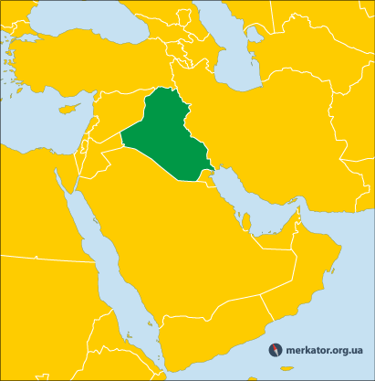 Ірак на карті