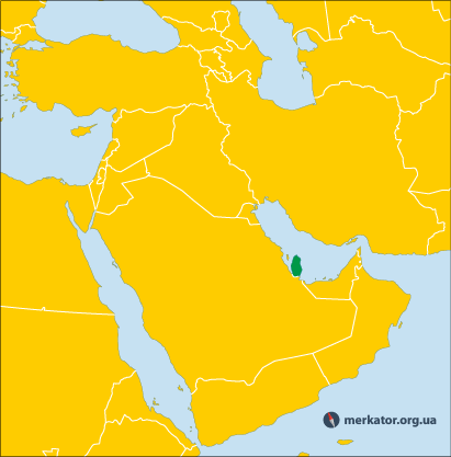 Катар на карті