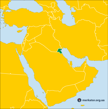 Кувейт на карті
