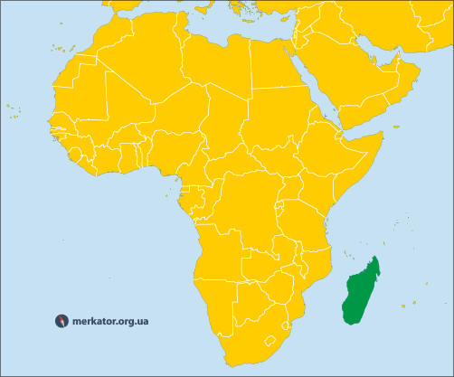 Мадагаскар на карті