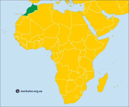 Марокко на карті