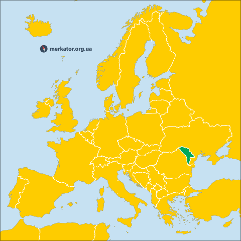 Молдова на карті