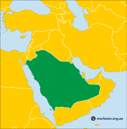 Саудівська Аравія на карті
