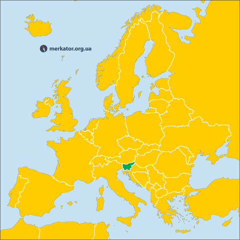 Словенія на карті