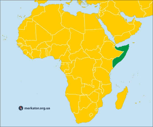 Сомалі на карті