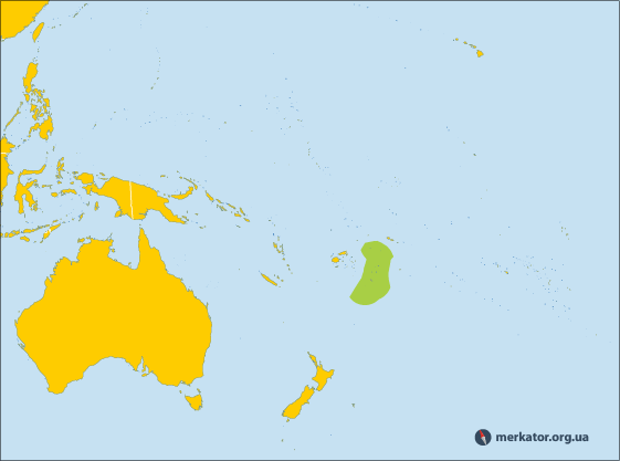 Тонга на карті