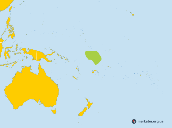 Тувалу на карті
