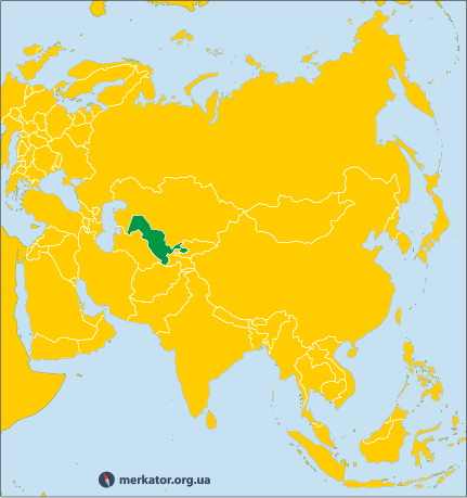 Узбекистан на карті