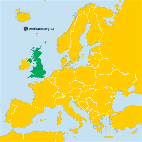 Велика Британія на карті