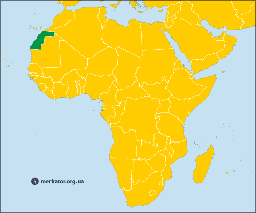 Західна Сахара на карті