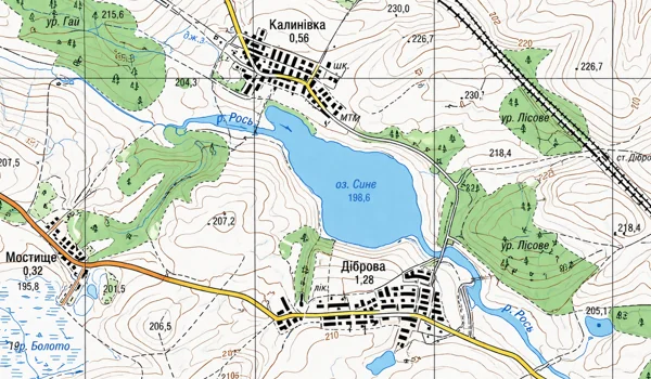 Топографічна карта: проекція, розграфлення, географічні та прямокутні координати